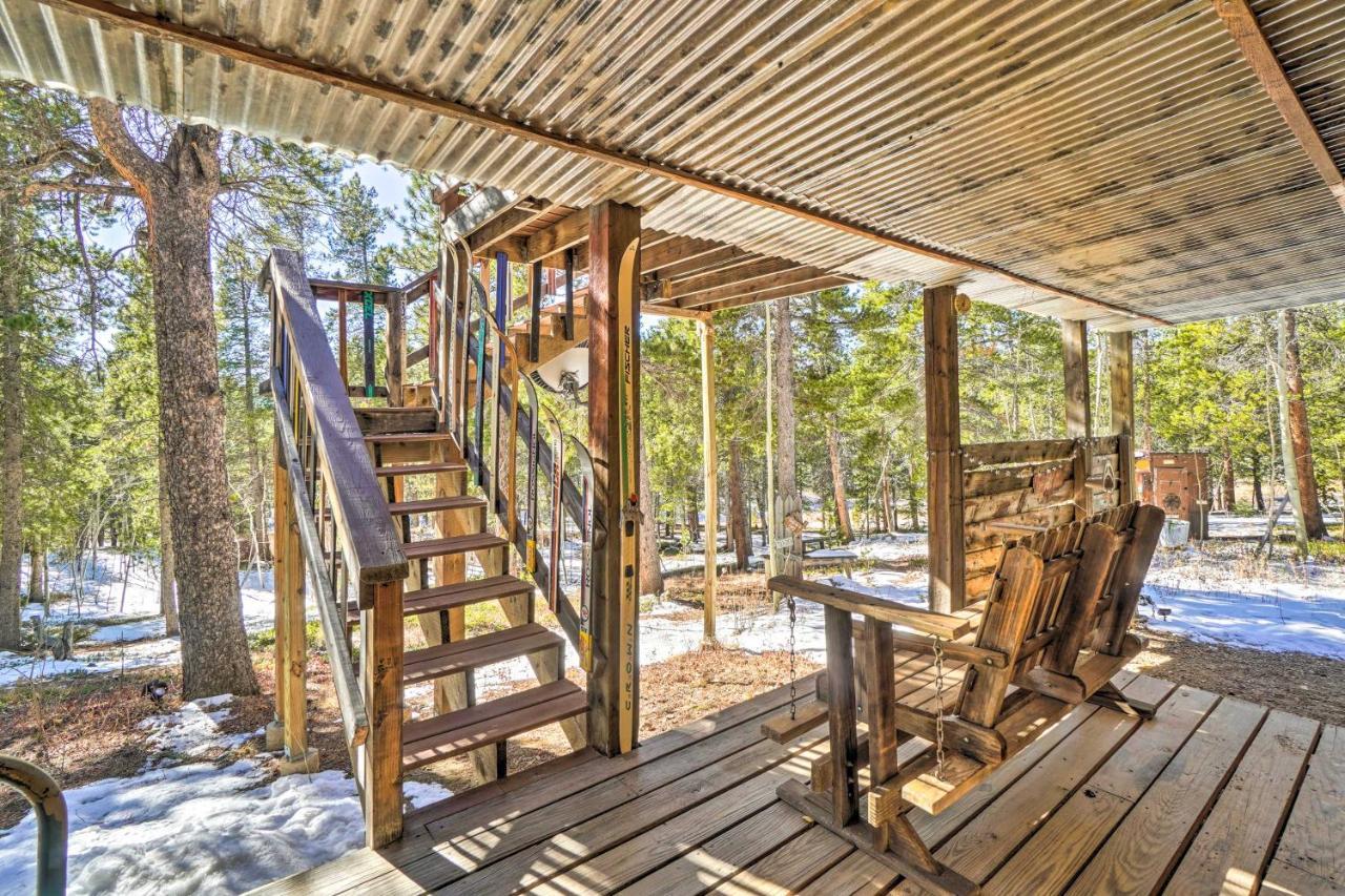 Secluded Black Hawk Log Cabin With Fire Pit! المظهر الخارجي الصورة