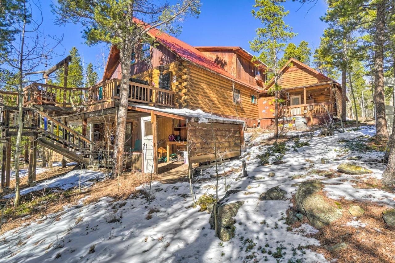 Secluded Black Hawk Log Cabin With Fire Pit! المظهر الخارجي الصورة